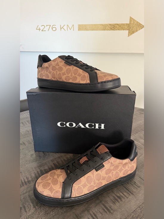 Coach Other - COACH Men's Brown and Black Signature Low-Top Sneakers